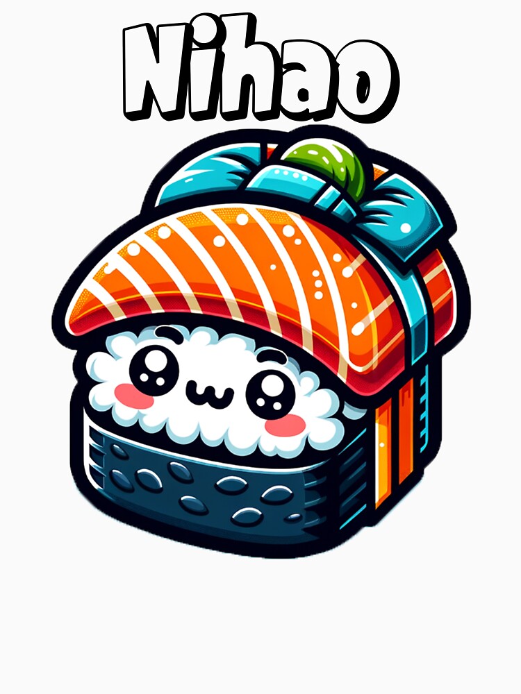 Adorable and Cute Japanese Sushi Deisgn by Bilalicia T-Shirts, Hoodie, Sweatshirt | BlankRebels.com (Image 3)