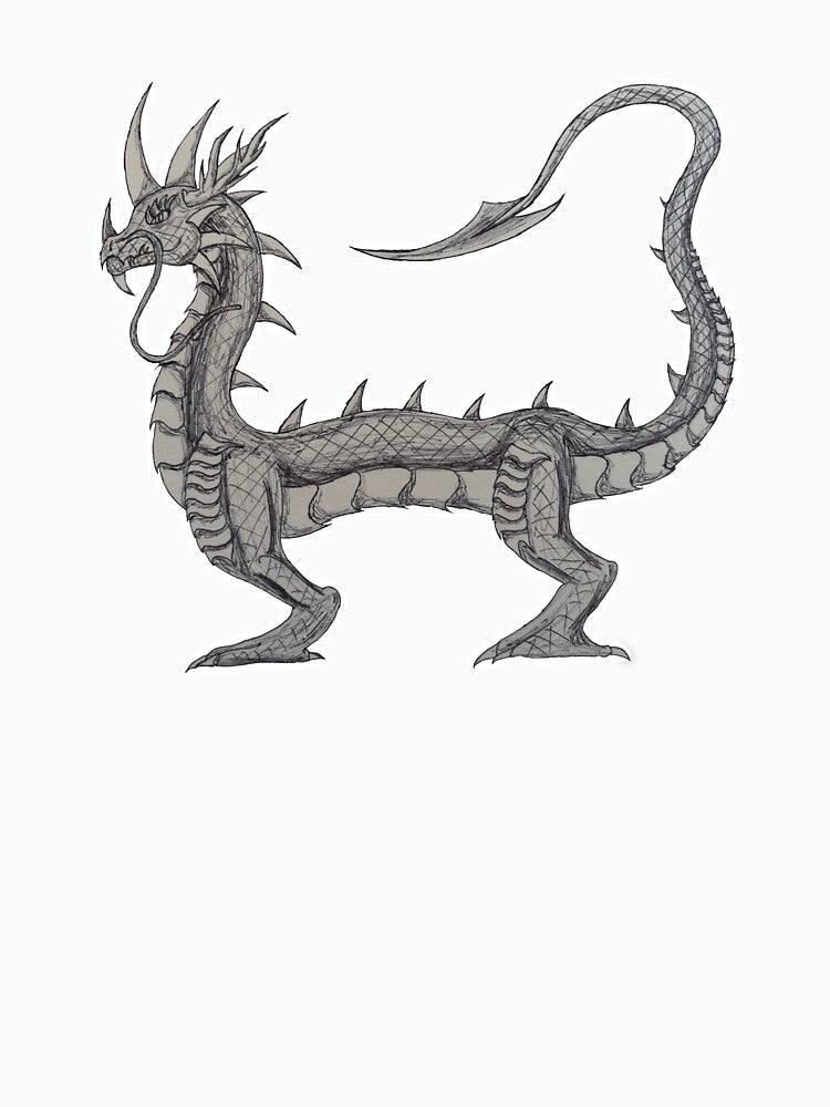 Ashfang Serpent – Hand-Drawn Skeletal Dragon Art by RavenSilverwing T-Shirts, Hoodie, Sweatshirt | BlankRebels.com (Image 3)