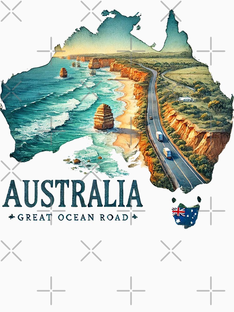 Great Ocean Road by yunamaliskova T-Shirts, Hoodie, Sweatshirt | BlankRebels.com (Image 3)