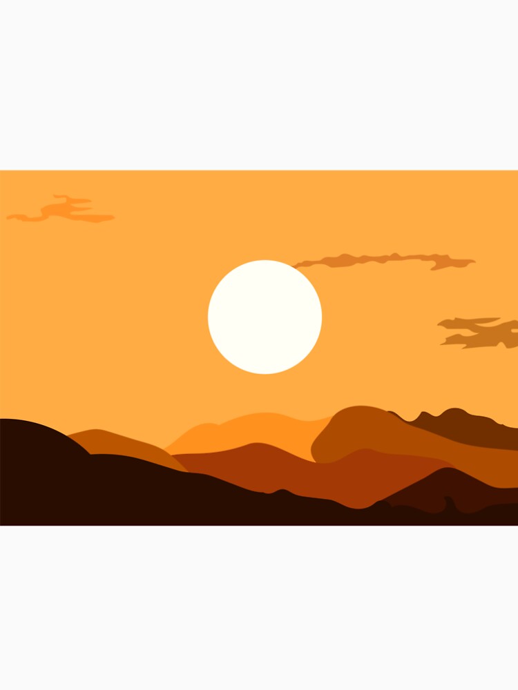 Sunset vector art illustration by AtonuHaque T-Shirts, Hoodie, Sweatshirt | BlankRebels.com (Image 2)