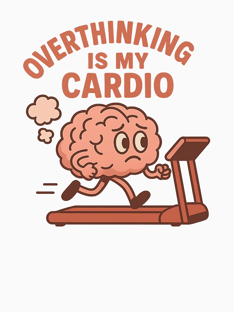 Overthinking Is my Cardio //Design by 77SevensDesigns T-Shirts, Hoodie, Sweatshirt | BlankRebels.com (Image 3)