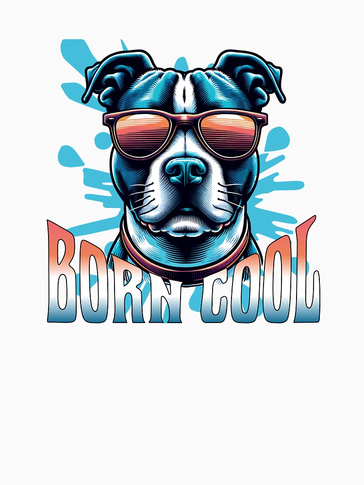 Born Cool Pitbull by Paw Print Tee Hoodie, Sweatshirt | BlankRebels.com (Image 3)