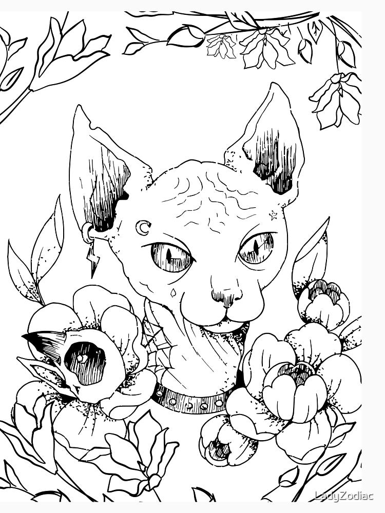 Steampunk Cat In The Garden Of Bones by LadyZodiac T-Shirts, Hoodie, Sweatshirt | BlankRebels.com (Image 3)