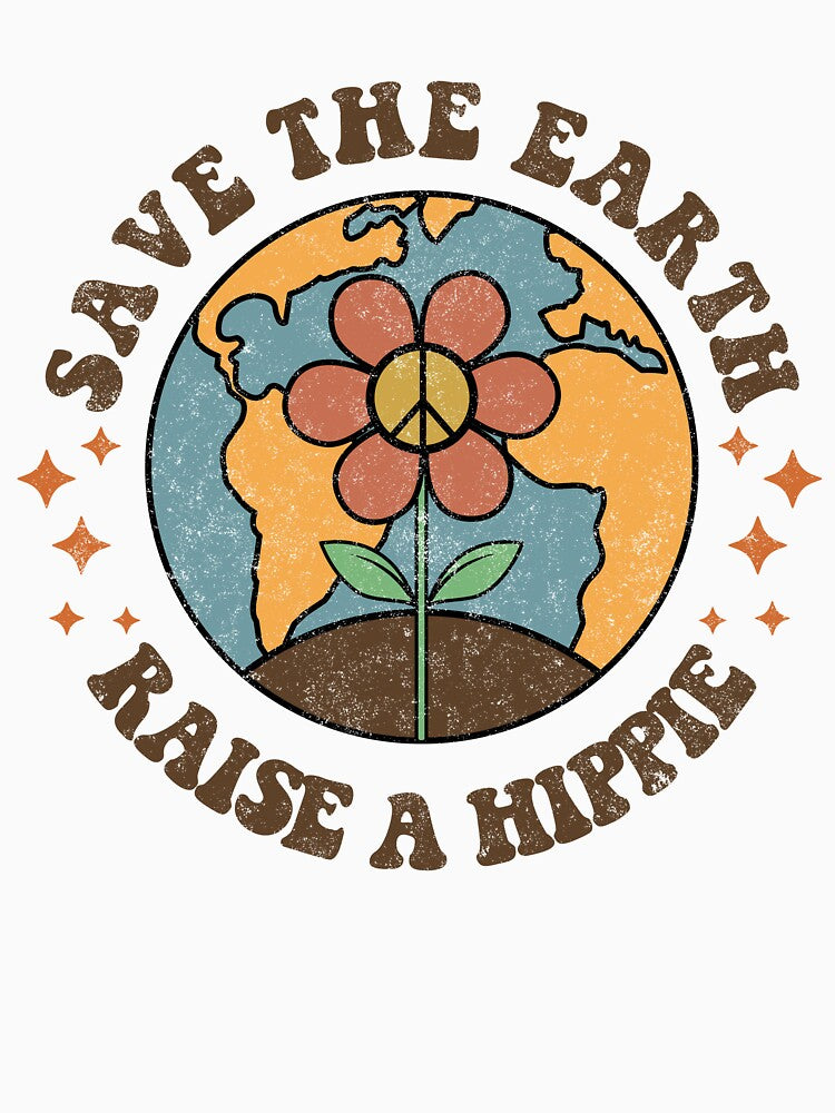 Save The Earth Raise A Hippie Funny Hippy by Bemumd-art T-Shirts, Hoodie, Sweatshirt | BlankRebels.com (Image 3)