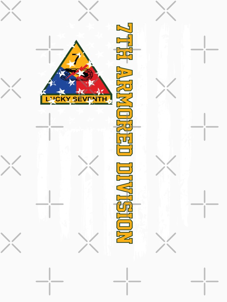 7th Armored Division American Flag by EstherDoyle
