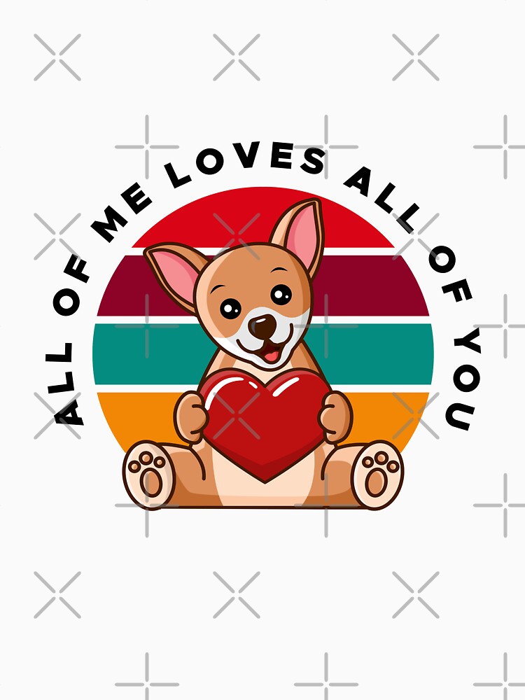 Chihuahua Retro Sunset Valentine by LindaCooke T-Shirts, Hoodie, Sweatshirt | BlankRebels.com (Image 3)