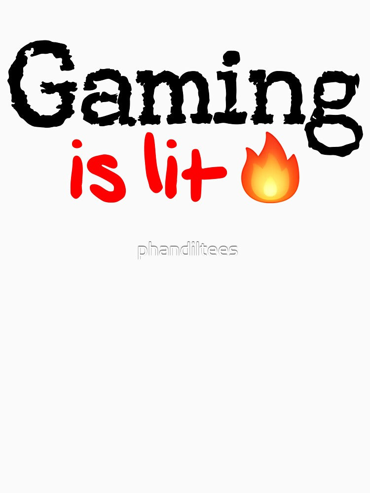 Gaming is Lit! by DoodleDashCollective T-Shirts, Hoodie, Sweatshirt | BlankRebels.com (Image 3)