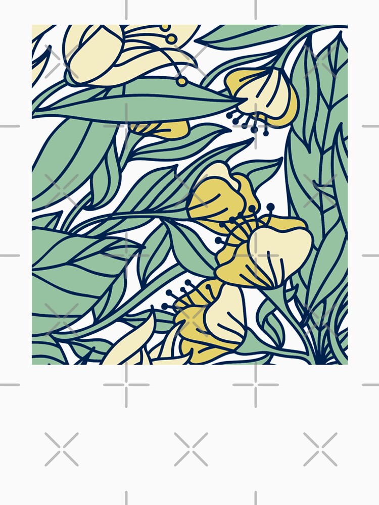 Beautiful Yellow Bold Floral Print by Dollfacedesign T-Shirts, Hoodie, Sweatshirt | BlankRebels.com (Image 2)