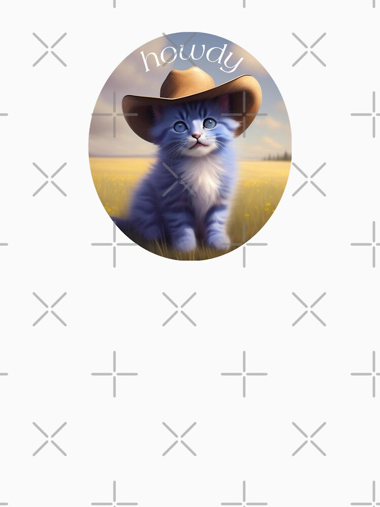 blue cowboy kitten by hgrasel T-Shirts, Hoodie, Sweatshirt | BlankRebels.com (Image 3)