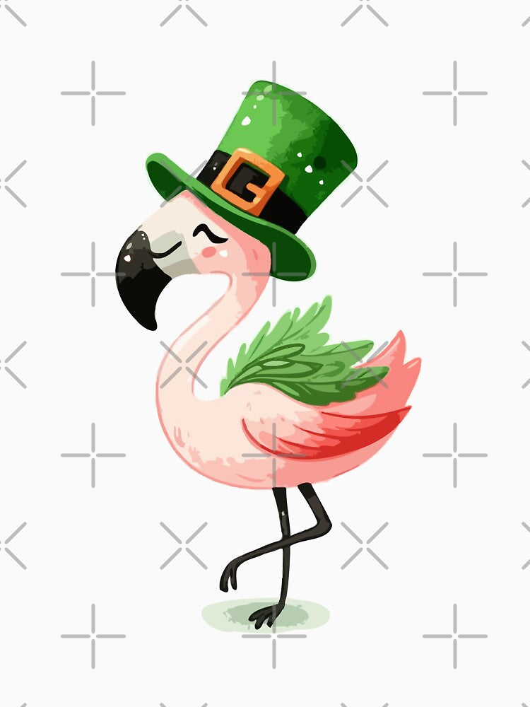 St Patricks Day - Funny Irish Flamingo by DEVINE-PIXELZ T-Shirts, Hoodie, Sweatshirt | BlankRebels.com (Image 3)