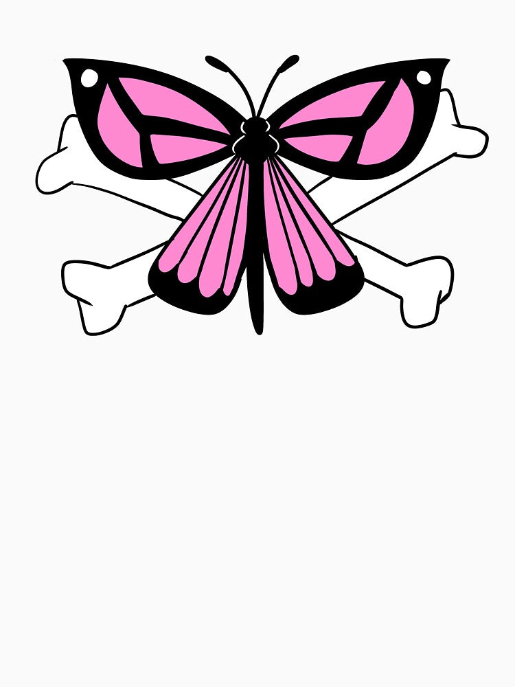 Crossbone Butterfly by gross-girl99 T-Shirts, Hoodie, Sweatshirt | BlankRebels.com (Image 3)