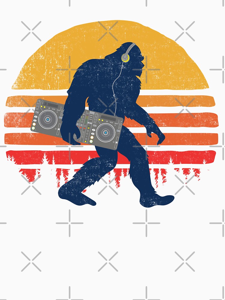 Bigfoot DJ Sasquatch - Funny DJ Graphic - T-Shirt - w by Gerdek Hoodie, Sweatshirt | BlankRebels.com (Image 3)