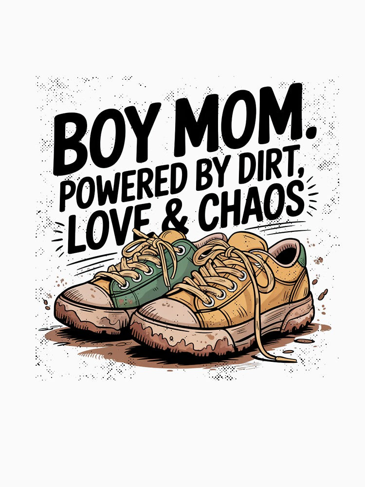 Boy Mom – Like a Regular Mom But with Extra Chaos & Love by ChrisTees5 T-Shirts, Hoodie, Sweatshirt (Image 3)