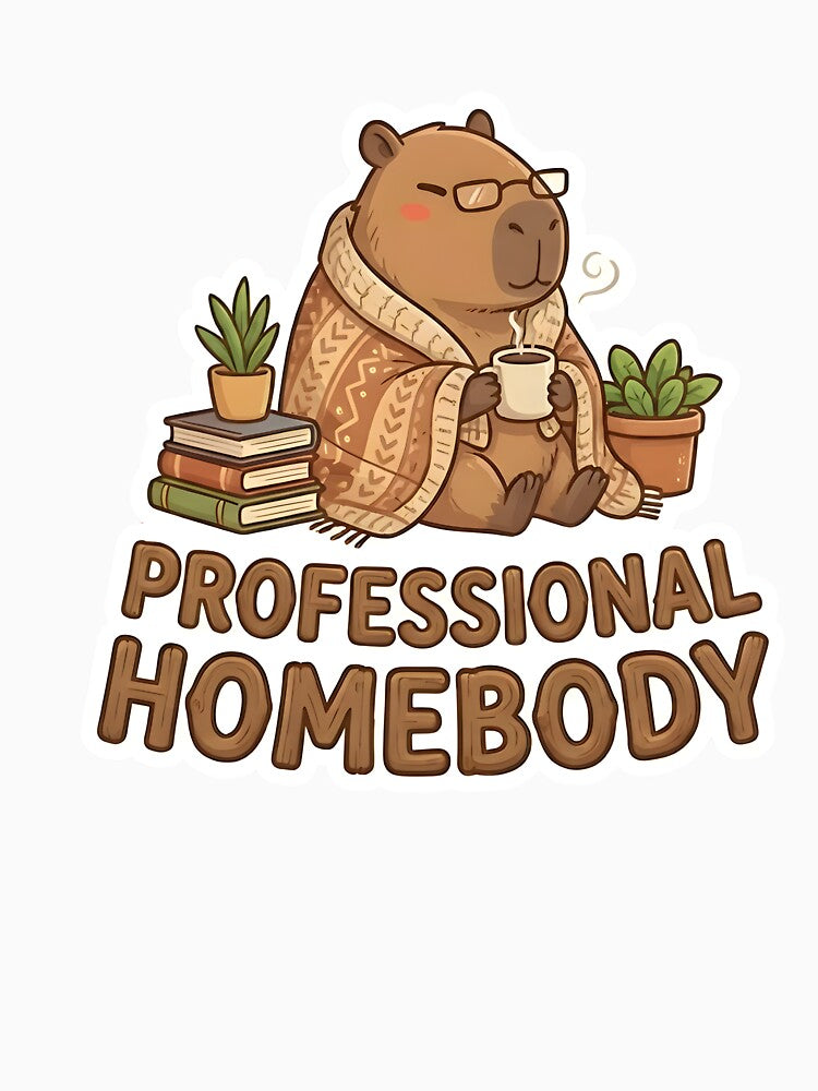 Professional Homebody Capybara - Cute Kawaii Aesthetic by Petsy Hub T-Shirts, Hoodie, Sweatshirt | BlankRebels.com (Image 3)