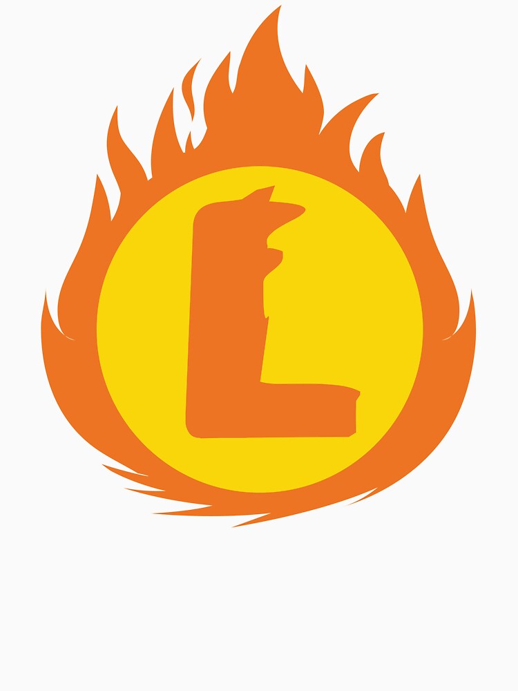 Superhero Letter L. Fire Insignia by mgulin