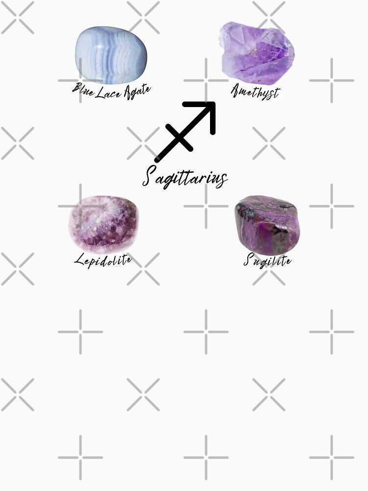 Sagittarius Zodiac Crystal by mooneko T-Shirts, Hoodie, Sweatshirt | BlankRebels.com (Image 3)