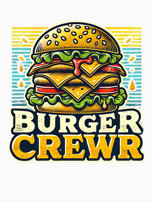 "Burger Crew Artwork | Vintage Cheeseburger Lovers Team" by PomerShop T-Shirts, Hoodie, Sweatshirt (Image 2)