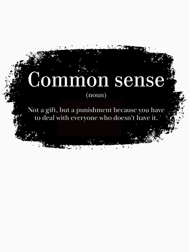 Common sense is an option by Lof-Sau T-Shirts, Hoodie, Sweatshirt | BlankRebels.com (Image 3)