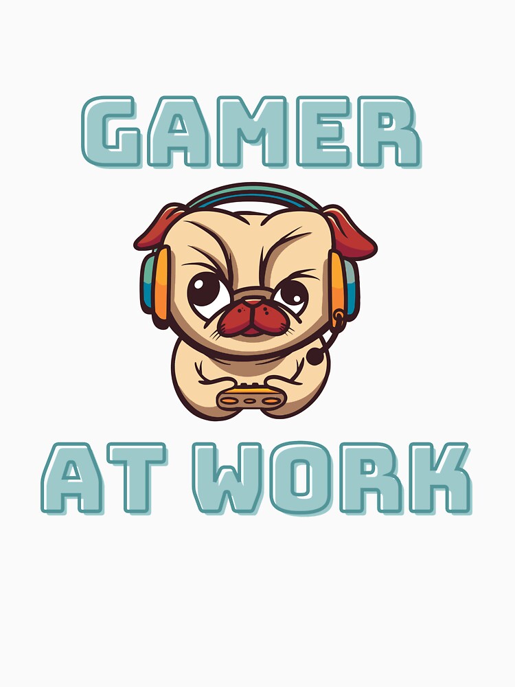 Gamer at work by Cattigal T-Shirts, Hoodie, Sweatshirt | BlankRebels.com (Image 3)