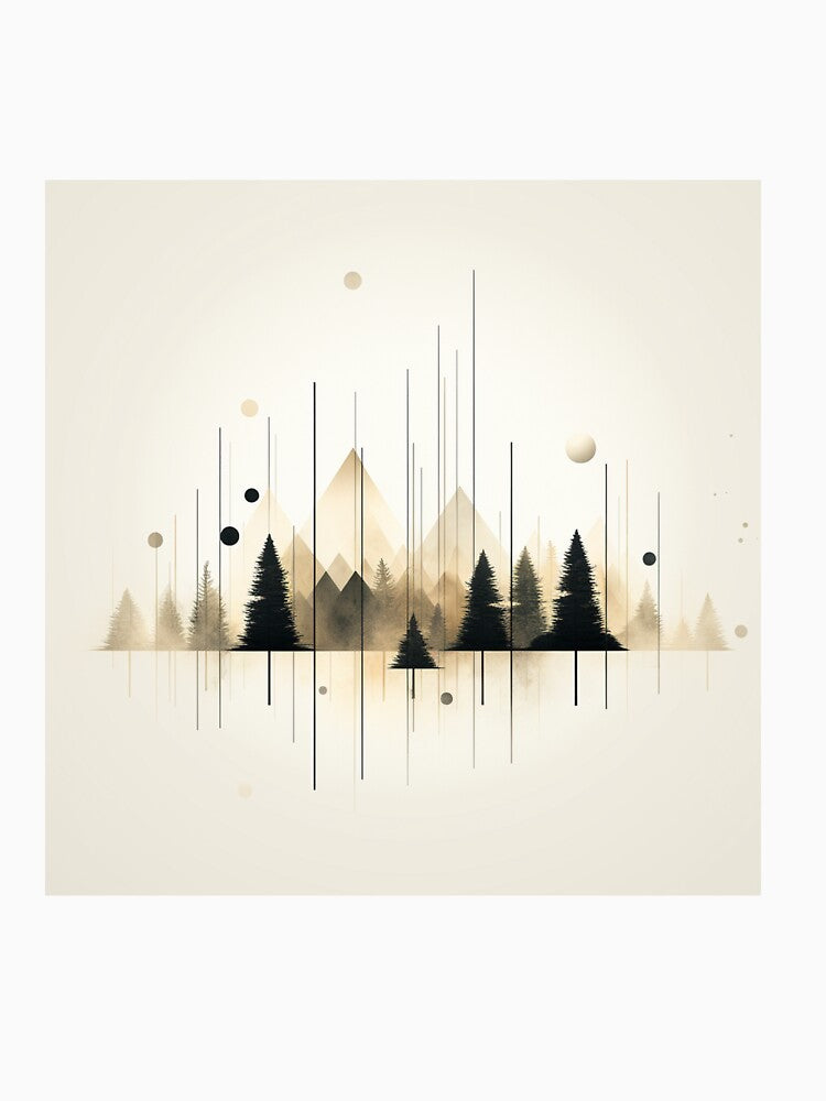 Minimalistic forest line design by RemoteStudio T-Shirts, Hoodie, Sweatshirt | BlankRebels.com (Image 3)