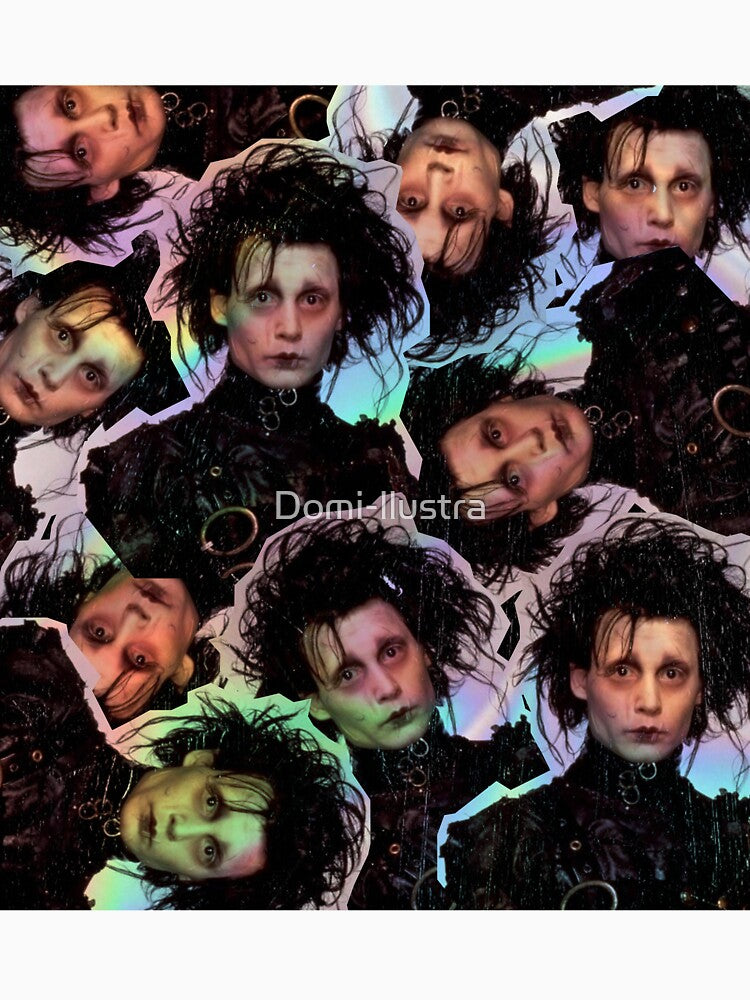 edward scissorhands art by Domi-llustra T-Shirts, Hoodie, Sweatshirt | BlankRebels.com (Image 3)