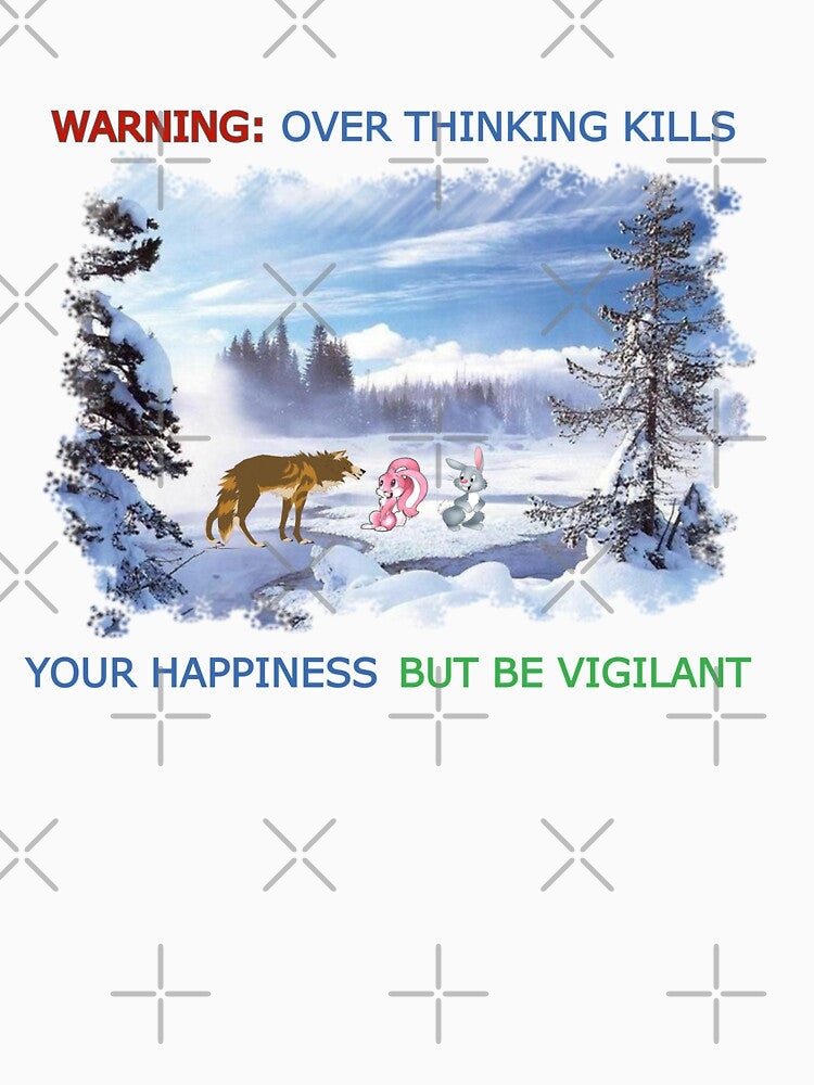Warning Overthinking Kills Your Happiness by ArtCollectables T-Shirts, Hoodie, Sweatshirt | BlankRebels.com (Image 3)