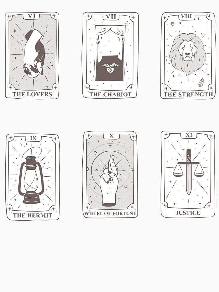 Tarot Cards VI to XI by AnimaliaStar T-Shirts, Hoodie, Sweatshirt | BlankRebels.com (Image 3)