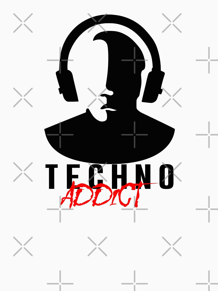 Techno Addict Black T-Shirts, Hoodie, Sweatshirt