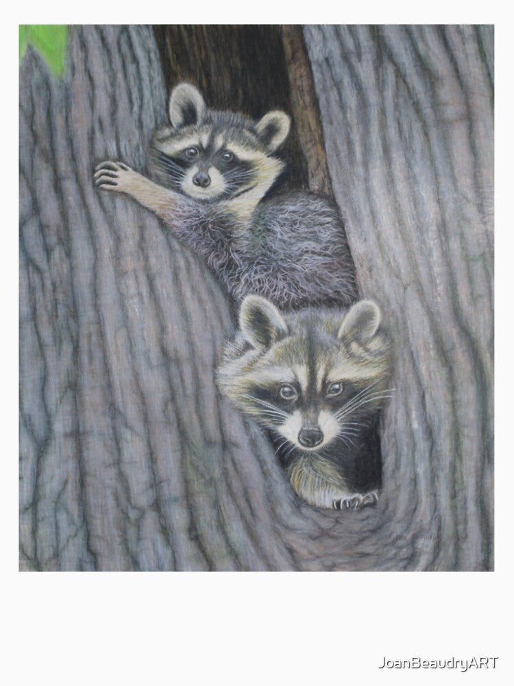 JBA-Raccoon Hideout II by JoanBeaudryART T-Shirts, Hoodie, Sweatshirt | BlankRebels.com (Image 2)