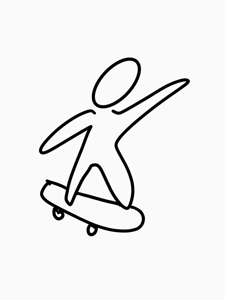 Skateboarder (white) by HoopyShop T-Shirts, Hoodie, Sweatshirt | BlankRebels.com (Image 3)