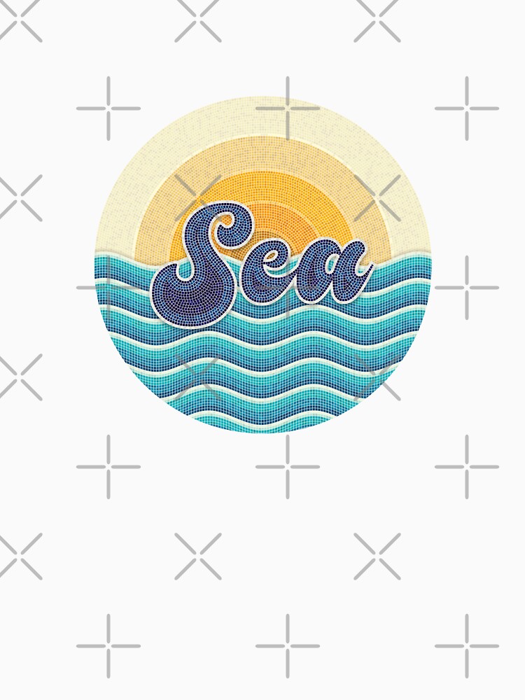 'SEA' mosaic tile typography by trepiu T-Shirts, Hoodie, Sweatshirt | BlankRebels.com (Image 3)