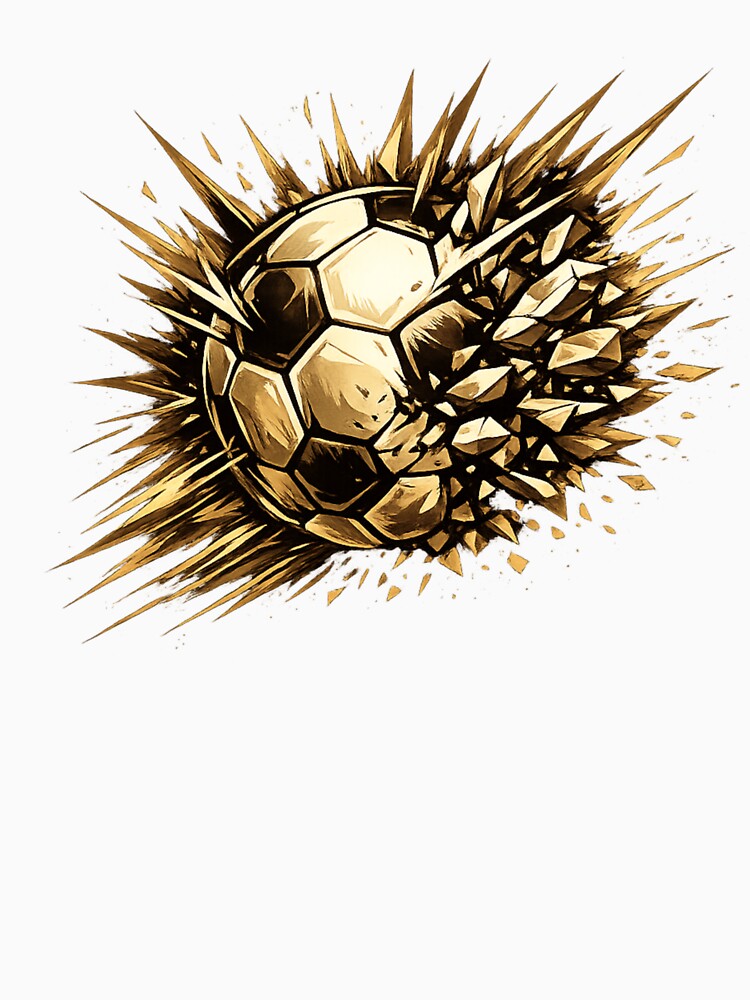 Exploding Soccer Ball Graphic – Street Football Burst Design by JonelCrafts