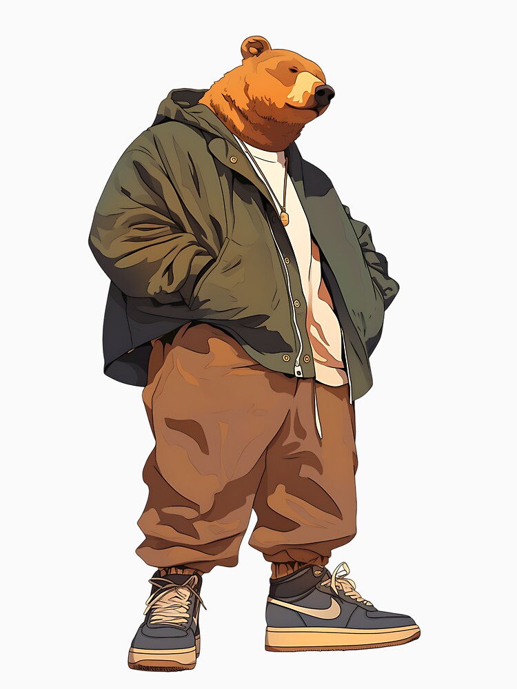 Streetwear Edgy Bear by bapupa T-Shirts, Hoodie, Sweatshirt | BlankRebels.com (Image 3)