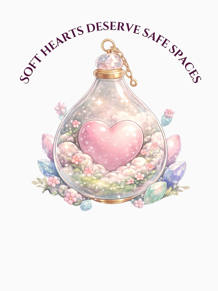 Soft Hearts Deserve Safe Spaces - Cottagecore Mental Health Art by PromptCoreNexus T-Shirts, Hoodie, Sweatshirt (Image 3)