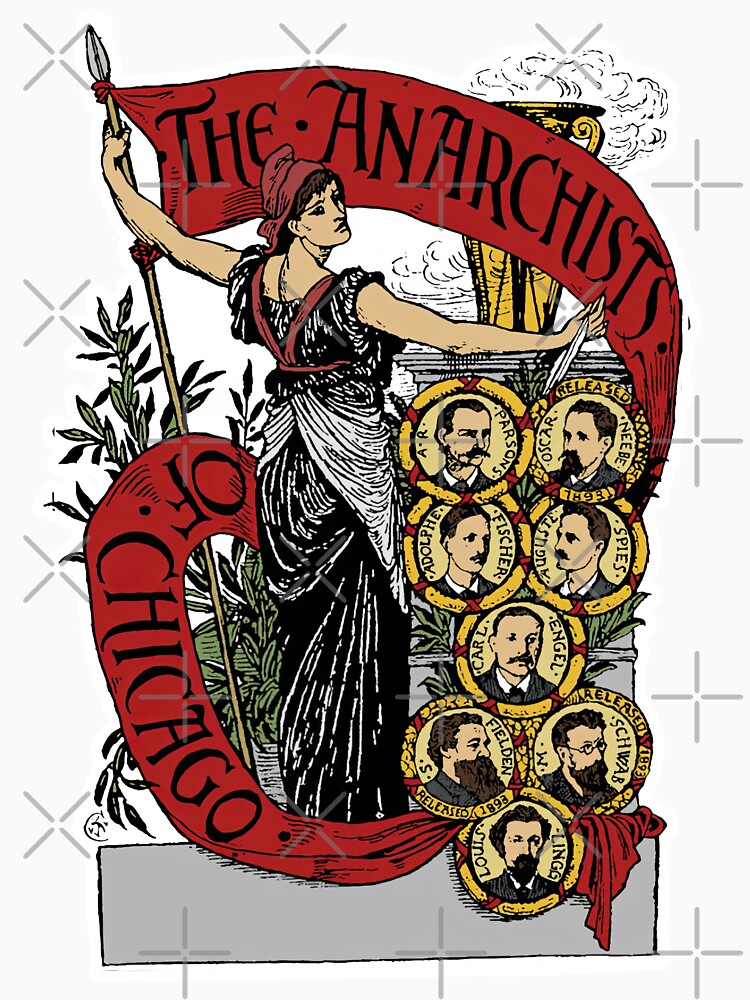Vintage Anarchists of Chicago Historical by TeeARTHY