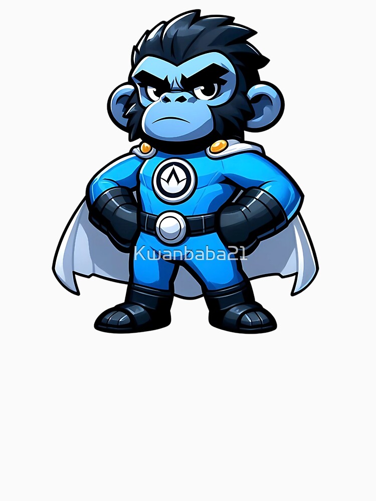 Superhero Gorilla Blue Costume Cape T-Shirts, Hoodie, Sweatshirt
