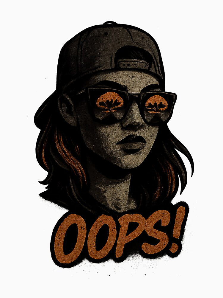 OOPS! Dark Grunge Girl with Explosion Shades | VLF Design by VitalLifeForce T-Shirts, Hoodie, Sweatshirt (Image 3)