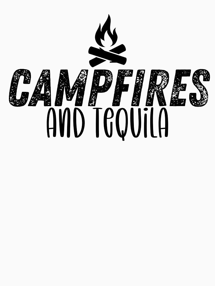 Campfires And Tequila - Funny Camping by cannabipedia420 T-Shirts, Hoodie, Sweatshirt | BlankRebels.com (Image 3)