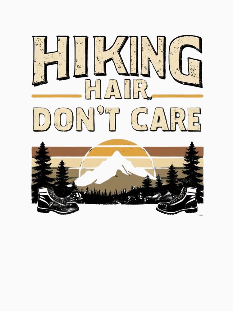Hiking Hair Don't Care by Xenovate T-Shirts, Hoodie, Sweatshirt | BlankRebels.com (Image 3)