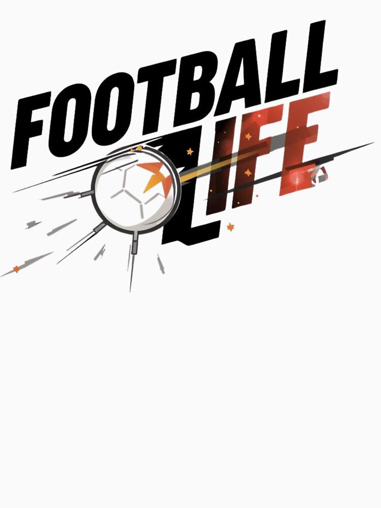 Football Is Life – Minimalist Modern Soccer Design by logocity63