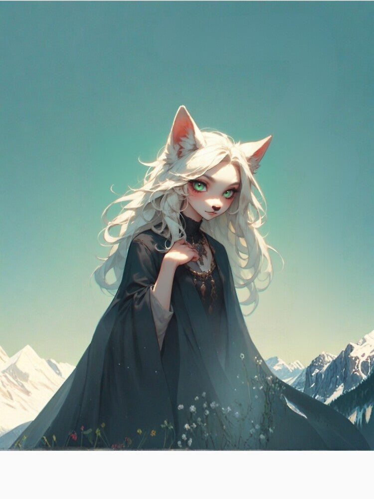 Mystic Fox Girl Fantasy Portrait by RED-MOUSE T-Shirts, Hoodie, Sweatshirt | BlankRebels.com (Image 2)