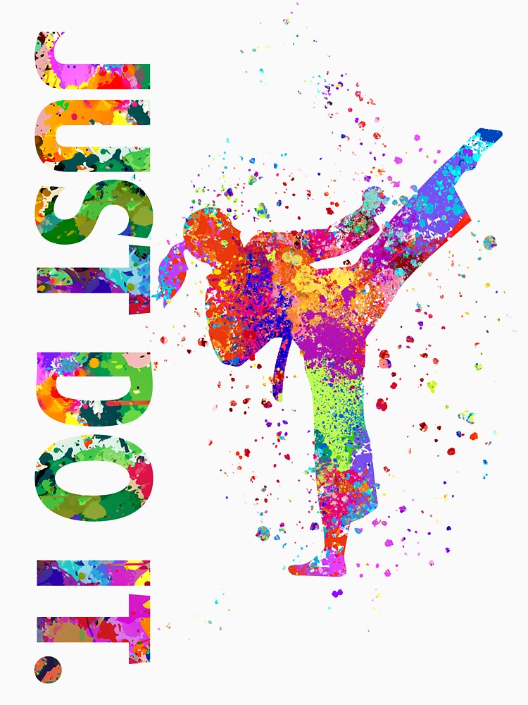 Taekwondo Vintage Watercolor Art by SiouxLove