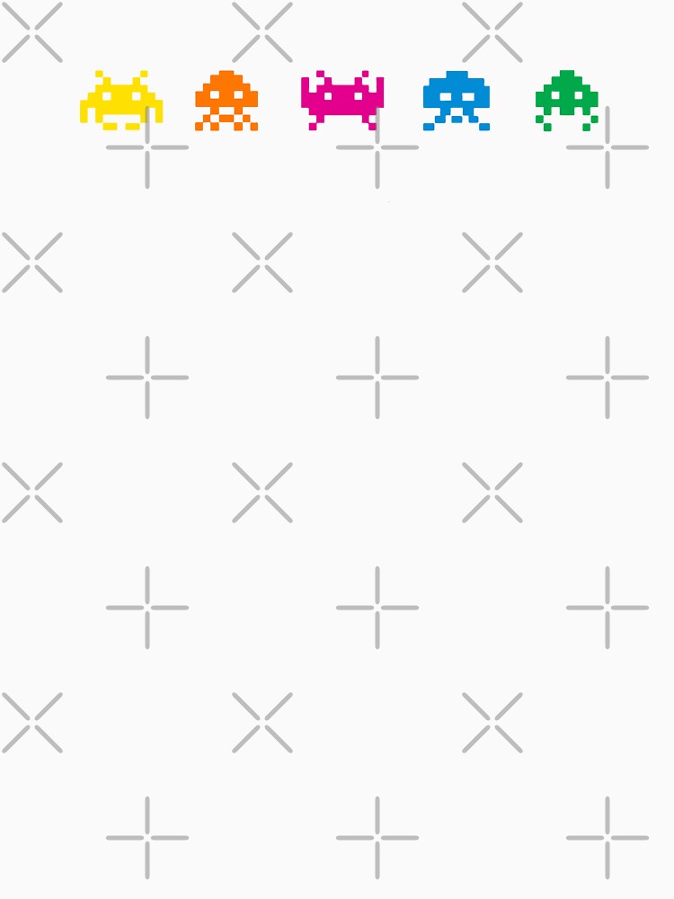 Raindow Invaders by OneBigPixel