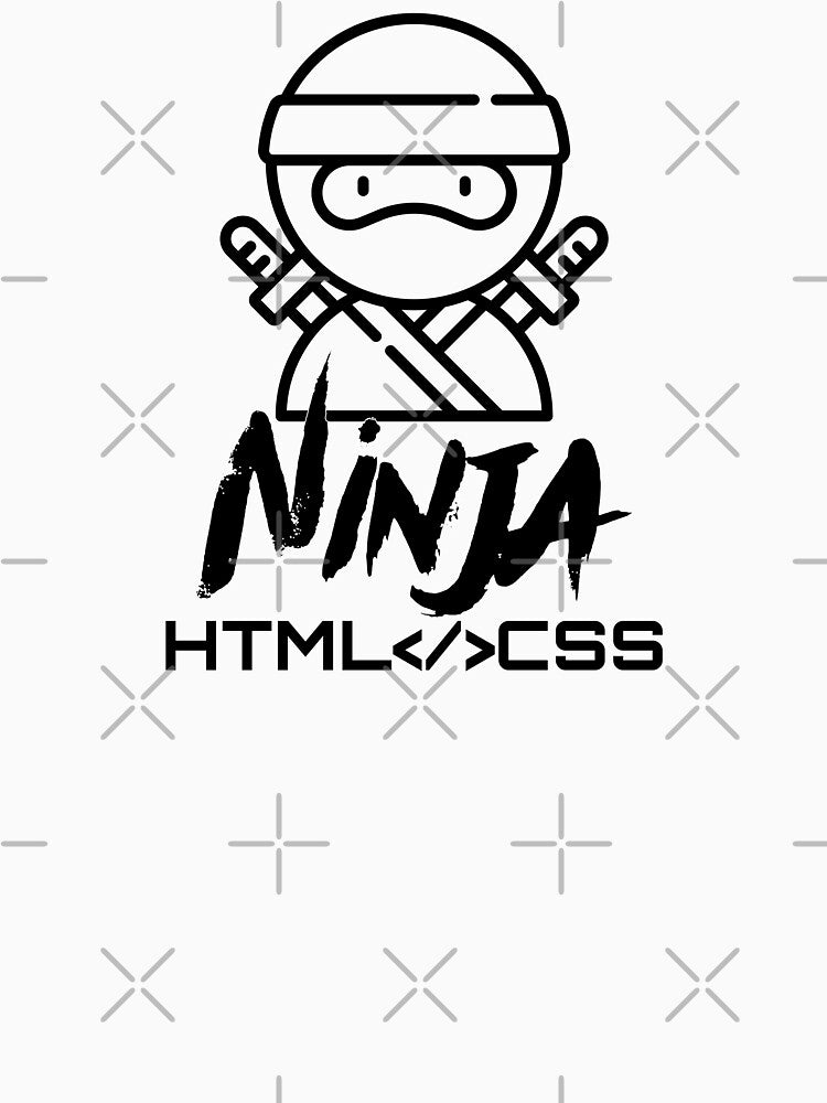 HTML </> CSS Ninja (black) by Stornu2Ruedas T-Shirts, Hoodie, Sweatshirt | BlankRebels.com (Image 3)