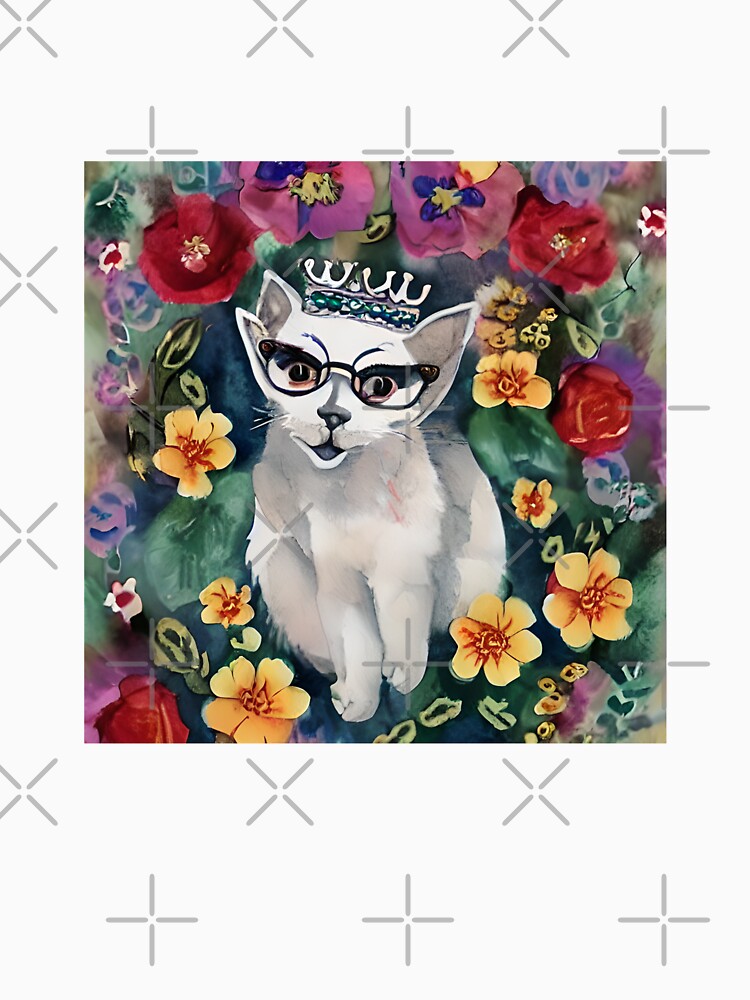 Funny Cat Between Meow and Glasses floral vintage by BOHOVIN T-Shirts, Hoodie, Sweatshirt | BlankRebels.com (Image 3)