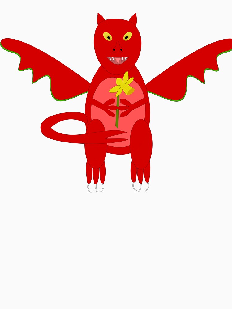 Welsh Dragon with Daffodil Cartoon Fantasy Art by naturegallery T-Shirts, Hoodie, Sweatshirt | BlankRebels.com (Image 3)