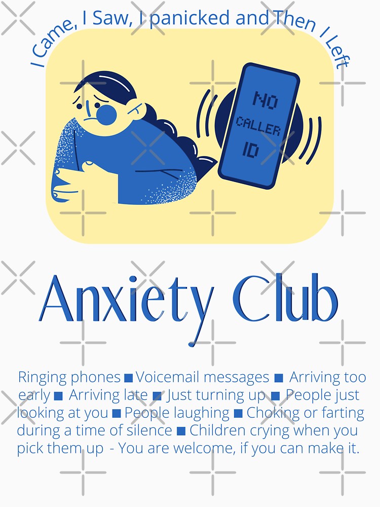 Anxiety Club by HomerNixon T-Shirts, Hoodie, Sweatshirt | BlankRebels.com (Image 3)