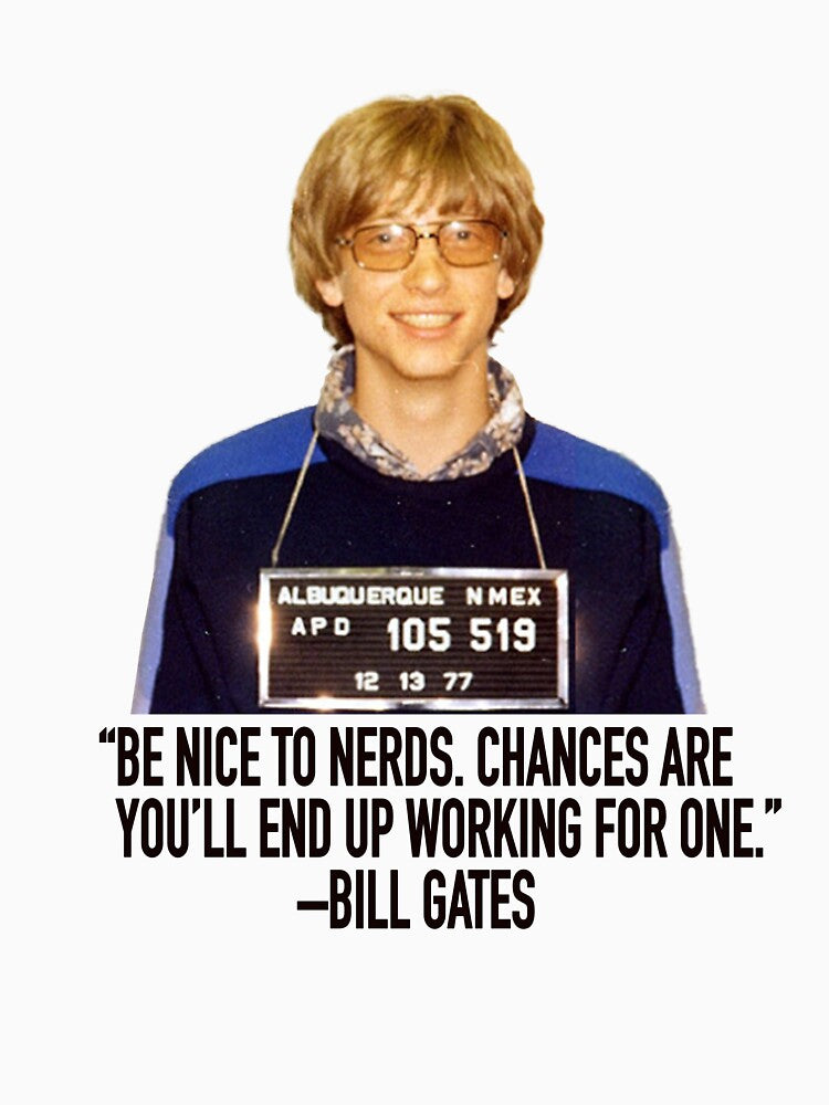 BILL GATES mugshot with quote by AltPunkDesigns T-Shirts, Hoodie, Sweatshirt | BlankRebels.com (Image 3)