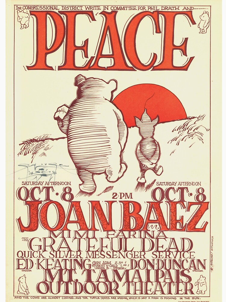 Vintage 1966 concert for peace poster Joan Baez by colliophoto T-Shirts, Hoodie, Sweatshirt | BlankRebels.com (Image 3)