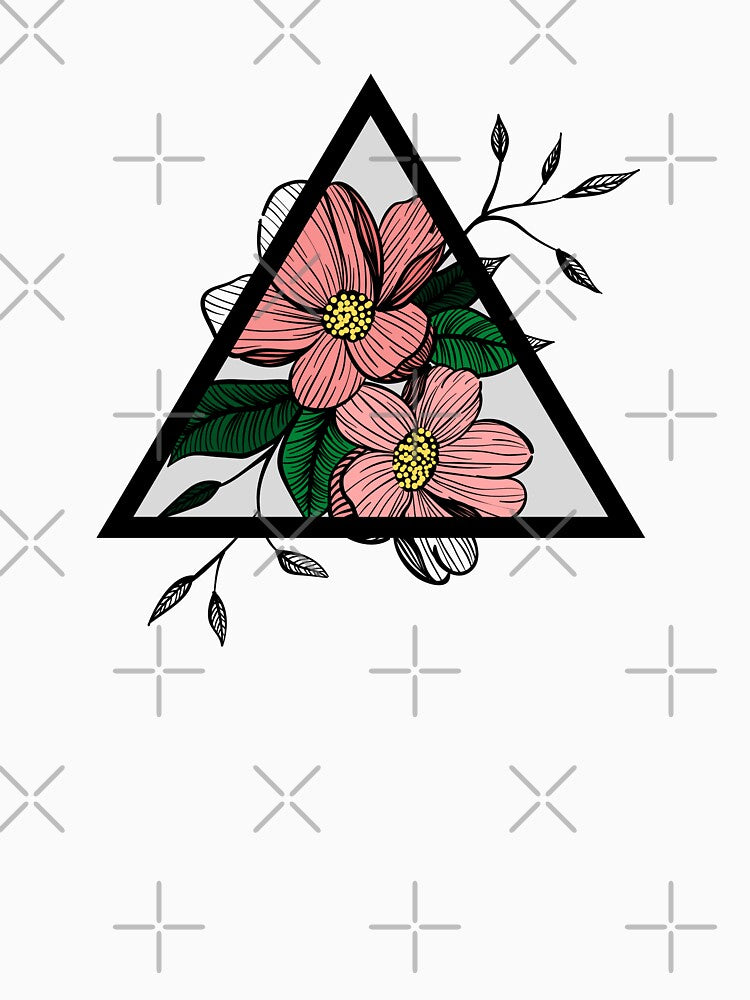Triangle Flower Tattoo by Harrostyle T-Shirts, Hoodie, Sweatshirt | BlankRebels.com (Image 3)